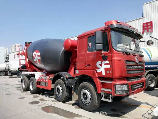 Truk Mixer Beton Shacman 10 m³ Kapasitas Drum 340 HP Mesin 6×4 Sasis untuk Pengangkutan Semen