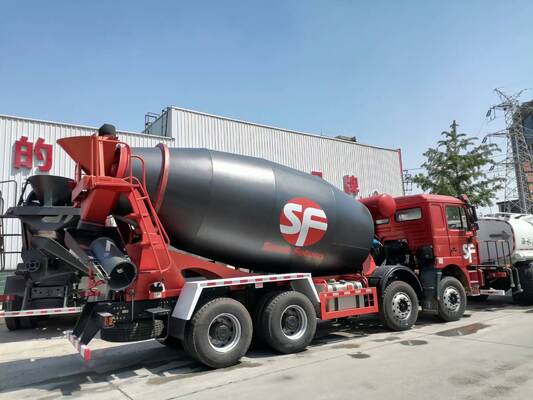 Truk Mixer Beton Tugas Berat SHACMAN F3000 16m³ dengan Sistem Pompa Hidrolik dan Sasis yang Diperkuat