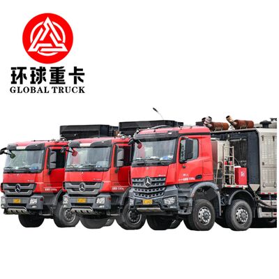 Truk Unit Perekahan Minyak 2800HP dengan Konfigurasi Penggerak 8×6 dan Pompa Plunger Tekanan Tinggi untuk Pengeboran Minyak