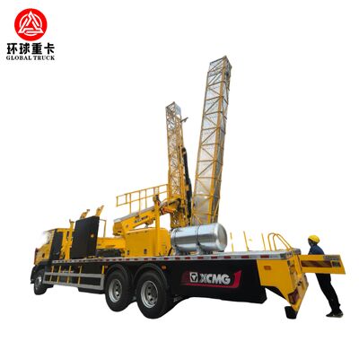 Truk Inspeksi Jembatan Profesional dengan Ketinggian Kerja 12m-20m Standar Emisi Euro III dan Outrigger Hidrolik untuk Akses Bawah Jembatan