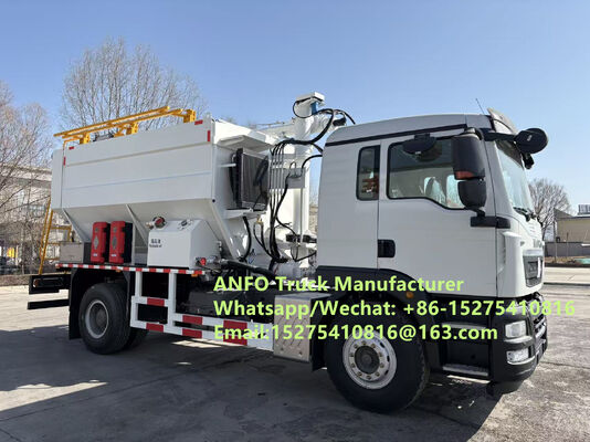 Harga murah baru HOWO 10/15/20/30T BCLH-10 pencampuran di tempat dan pengisian bahan peledak granular amonium ANFO Truk Emulsi Layanan peledakan Pengeboran Kazakhstan/Uzbekistan/Indonesia/CONGO DRC TREAD MMU