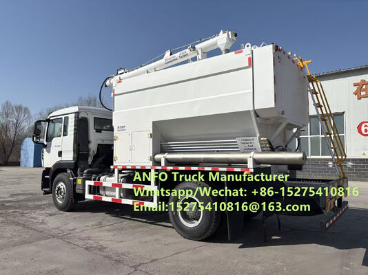 Performa off-road yang baik 6x6 8x8 10/15/20/30T pencampuran di lokasi dan pengisian bahan peledak curah ANFO Truk Emulsi Layanan peledakan Pengeboran Zambia/Zimbabwe/Tanzania/Ghana/Guinea/Namibia/Guyana