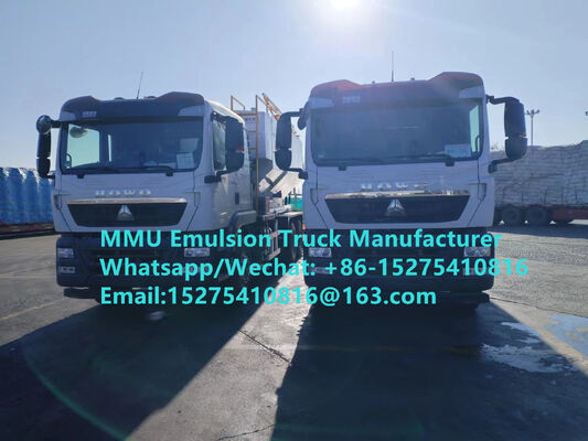 Harga rendah TREAD yang disesuaikan 15/20/25/30Ton pencampuran dan pengisian emulsi Bulk ANFO Truk peledak bergerak Unit manufaktur Монгол НЭГ KONGO DRC PERU GHANA ZIMBABWE Mining Blasting Service MMU