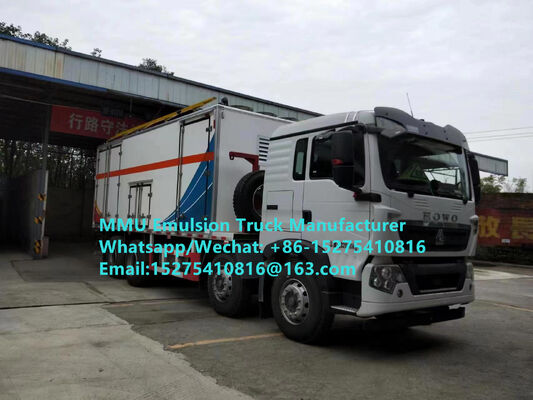 Hot sale Durable HOWO 15T GLOBAL-BCRH-15 on-site pencampuran dan pengisian emulsi besar truk pengisian bahan peledak Mongolia Mining Blast service Kazakhstan Uzbekistan Indonesia Kongo DRC GUINEA MMU