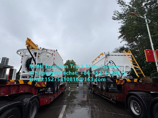 Truzoviik Orica dengan kapasitas 20 ton, peralatan untuk mencampur dan mengisi emulsi di tempat, pemuatan bahan peledak, layanan pekerjaan peledak dan pengeboran di industri pertambangan