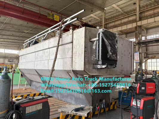 Pengadukan dan pengisian bahan peledak minyak amonium berat multifungsi Truck 15/20/25Ton Heavy Emulsion ANFO Truck MMU MEMU Rusia/Kazakhstan/Uzbekistan/Indonesia/Guinea Mining Blasting Service