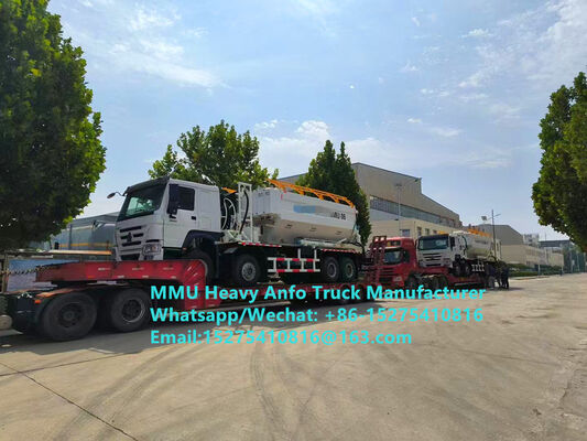 Pencampuran dan pengisian bahan peledak minyak amonium berat multi-fungsi dengan kinerja biaya tinggi Truk 15/20/25Ton Truk ANFO Emulsi Berat Zambia/Zimbabwe/Tanzania/Ghana/Guinea/Peru Layanan Peledakan Pertambangan