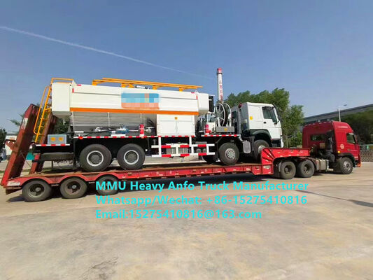 Campuran dan pengisian sisa peledak rendah bahan peledak minyak amonium berat multifungsi Truk 15/20/25 Ton Emulsi Berat Truk ANFO Zambia/Zimbabwe/Tanzania/Ghana/Guinea/Peru Layanan Pemberontakan Pertambangan