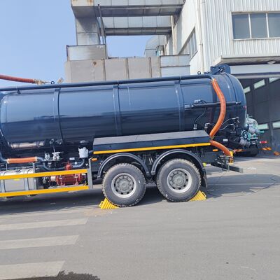 HOWO 15CBM Truk Penyedot Limbah Vakum dengan Mesin 266HP dan Penggerak 6×4 untuk Pembersihan Tangki Septik