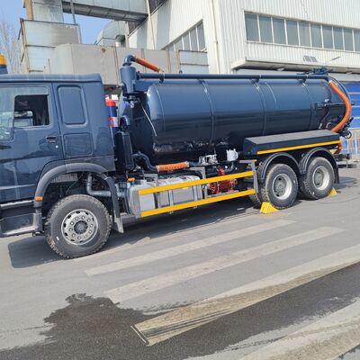 HOWO 15CBM Truk Penyedot Limbah Vakum dengan tipe 6×4 drive dan kekuatan mesin 266HP untuk pembersihan limbah kota dan industri