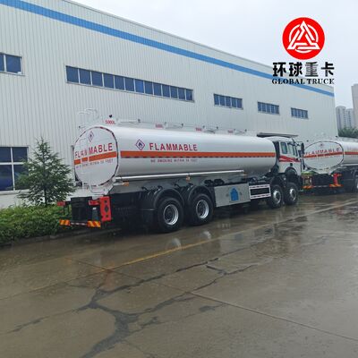 Truk Tangki Bahan Bakar Tambang Beiben 8x8 35000L dengan Sasis Tugas Berat untuk Kongo Afrika