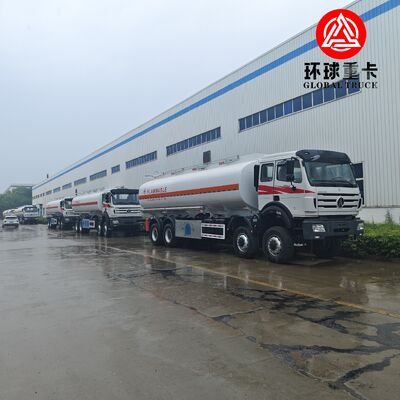 Truk Tangki Bahan Bakar Diesel Beiben 8x8 35000L dengan Sasis Off Road Heavy Duty untuk Area Pertambangan Kongo