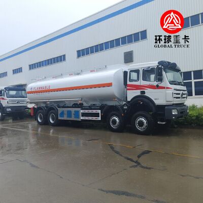 Truk Tangki Bahan Bakar Tambang Tugas Berat Beiben 8x8 35000L untuk Transportasi Diesel di Kongo