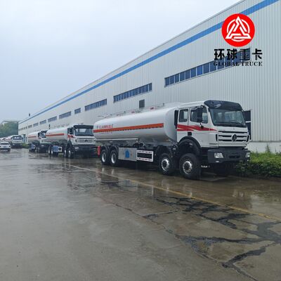 Truk Tangki Bahan Bakar Tambang Tugas Berat Beiben 8x8 35000L untuk Transportasi Diesel di Kongo