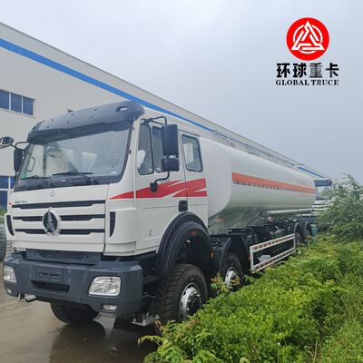 Truk Tangki Bahan Bakar Off-Road Tugas Berat Beiben 8x8 35.000L untuk Pertambangan Kongo