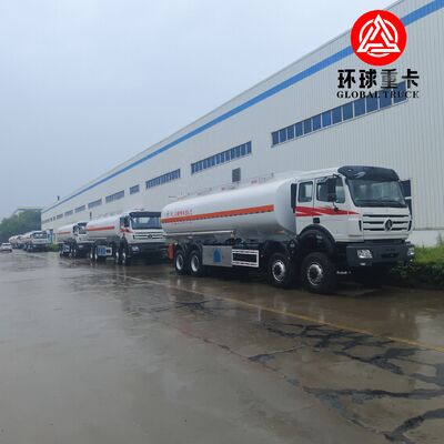 Beiben 8x8 35000L Tanker Fuel Truck Heavy Duty Diesel Tanker Truck untuk Proyek Pertambangan Kongo