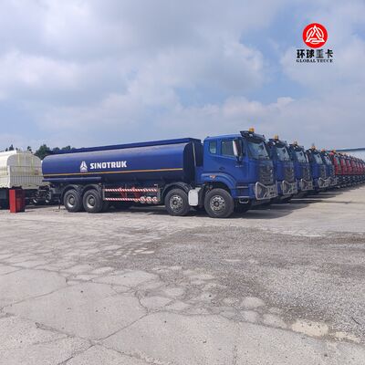 HOWO NX 8x4 30000L Fuel Tank Truck Heavy Duty Diesel Bowser Truck untuk Pasar Tanzania