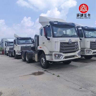 Truk Traktor Tugas Berat Prime Mover Sinotruk HOWO NX 430HP 6x4 Drive untuk Logistik Internasional