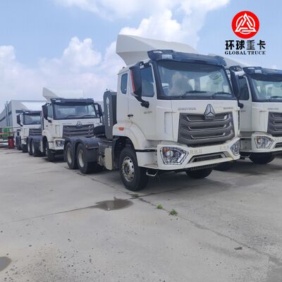 Truk Traktor Tugas Berat Prime Mover Sinotruk HOWO NX 430HP 6x4 Drive untuk Logistik Internasional