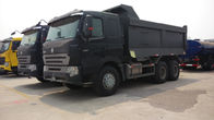 Hydraulic Lifting 6x4 Heavy Duty Dump Truck Dengan Tangki Bahan Bakar 400L Dan Kemudi ZF8118