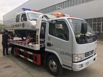 Truk Penghancur Jalan Tugas Menengah Hidrolik / Truk Derek Flatbed Kecil 4x2
