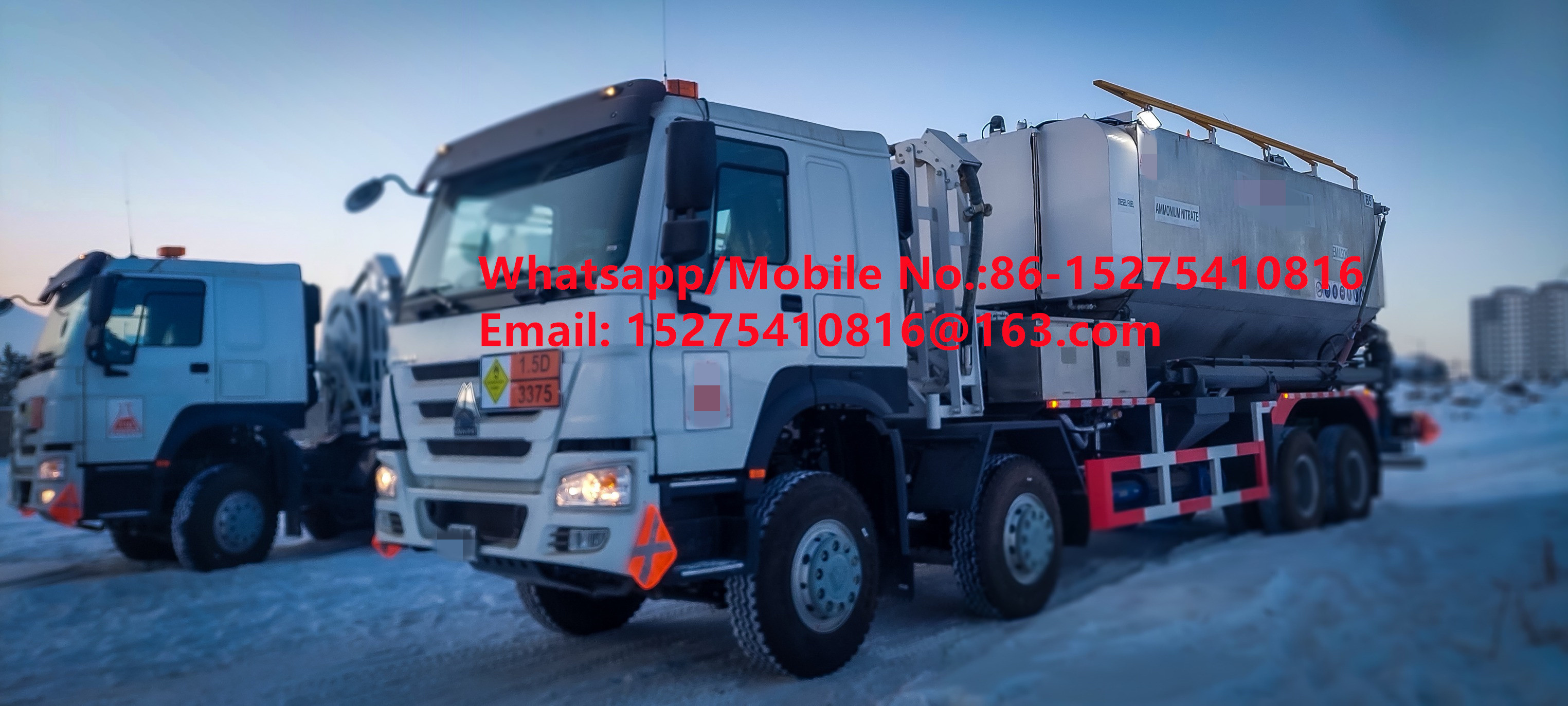 Harga Murah Unik Keandalan Keamanan China Tread Bulk Trucks 15/20/25Ton Heavy Ammonium Oil Explosive Emulsion ANFO Truck MMU MEMU Untuk Mongolia DR CONGO PERU Ghana Mining Blasting BCLH/BCRH/BCZH