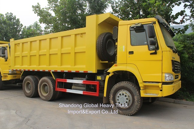 Truk Dump Tambang Sinotruk HOWO 371HP 6X4 dengan Kapasitas Muatan 40-45 Ton dan Bak Tipper Tugas Berat