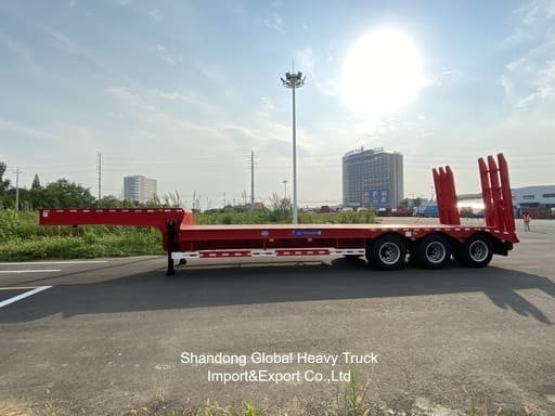 Model Baru Multi Axle Heavy Duty Low Flatbed Semi-Trailer Dengan Penjualan Pabrik Langsung