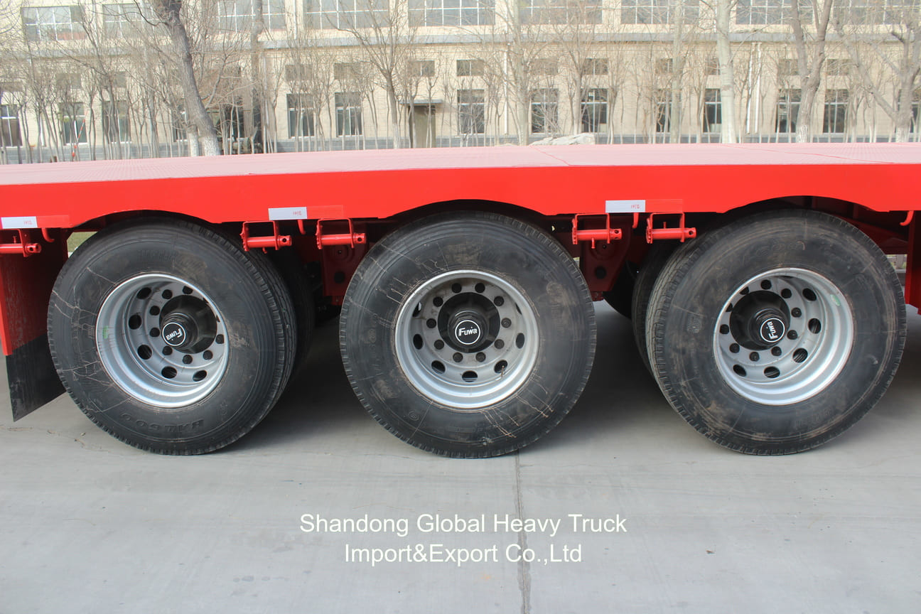 Chassis 60 Ton 3 Axles 2 AXLES Lowboy Lowbed Low Bed Semi Trailer