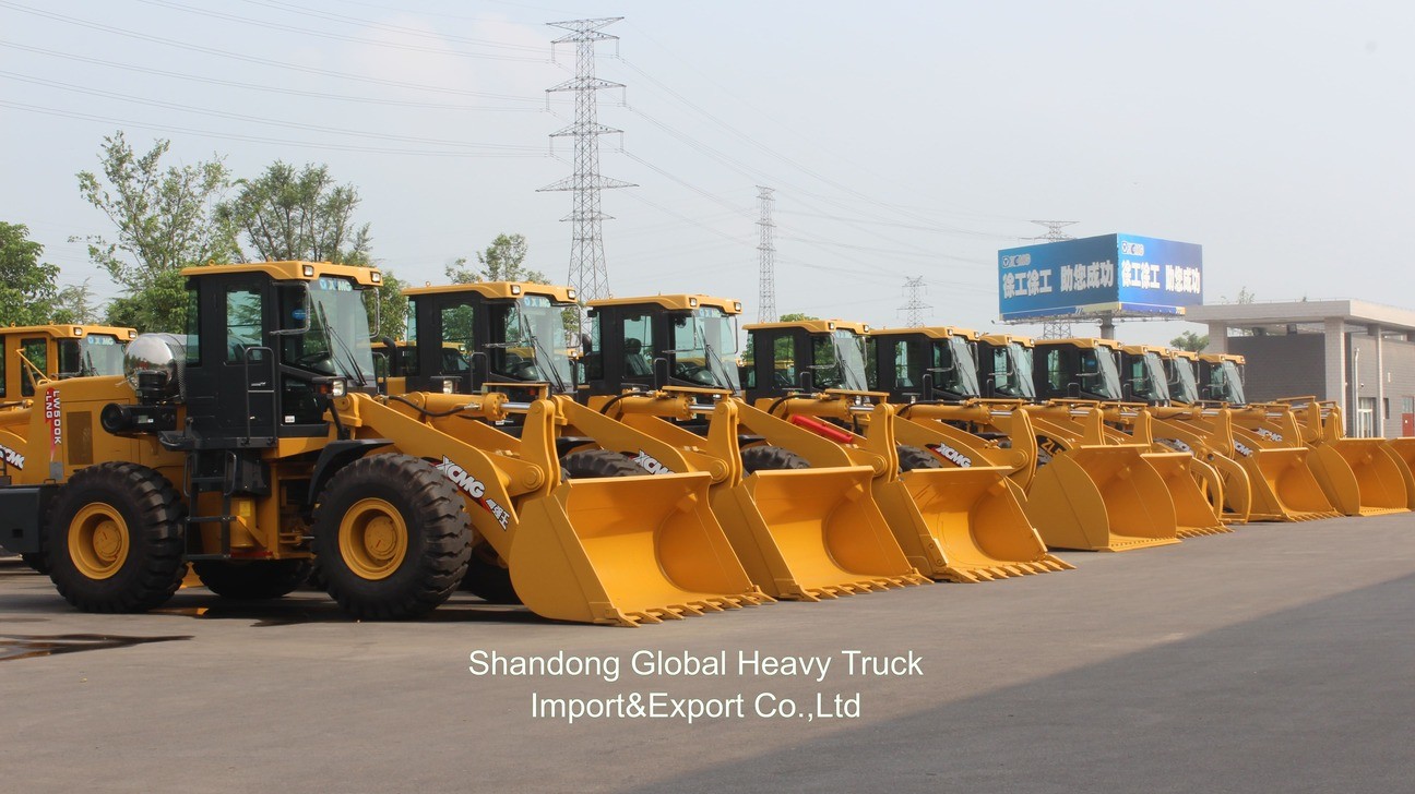Dipakai Baru Zl958 OEM Konstruksi Traktor Hydraulic Heavy Duty 4 Wd Mini Wheel Front Loader