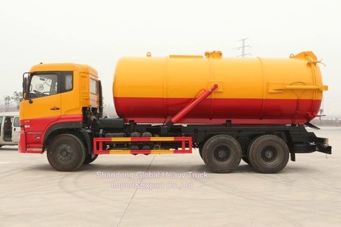 Harga yang baik Kendaraan Dongfeng 6*4 Tangki pembuangan air limbah hisap Kombinasi vakum Truk pembersih selokan