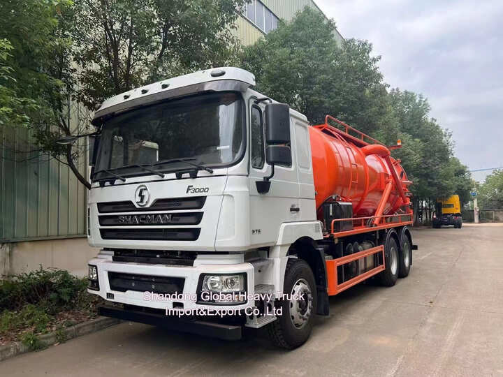Shacman F3000 6X4 Truk Penyedot Limbah 20 Meter Kubik Volume 300HP