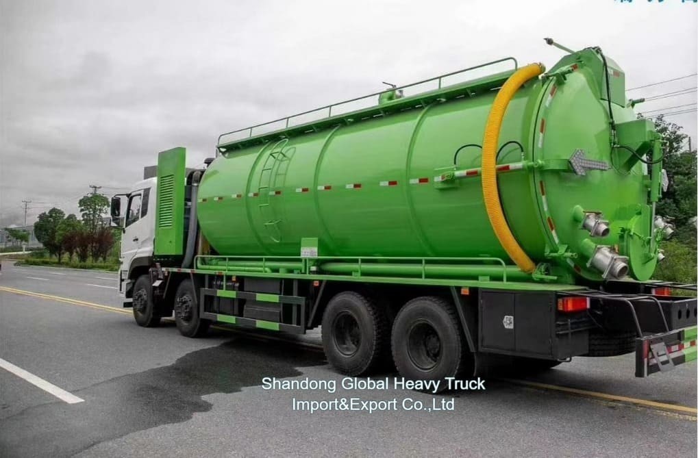 Harga pabrik 8*4 380hp truk sedot limbah Dongfeng Sasis 18000L Tangki