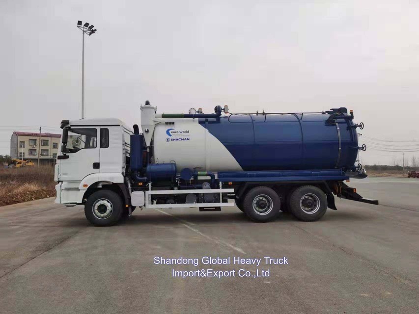 Shacman 6X4 F3000 16000-22000 liter truk hisap limbah vakum baru