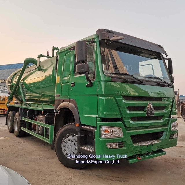Sinotruk 371HP 18000L vakum pembuangan air limbah hisap tangki truk harga pabrik
