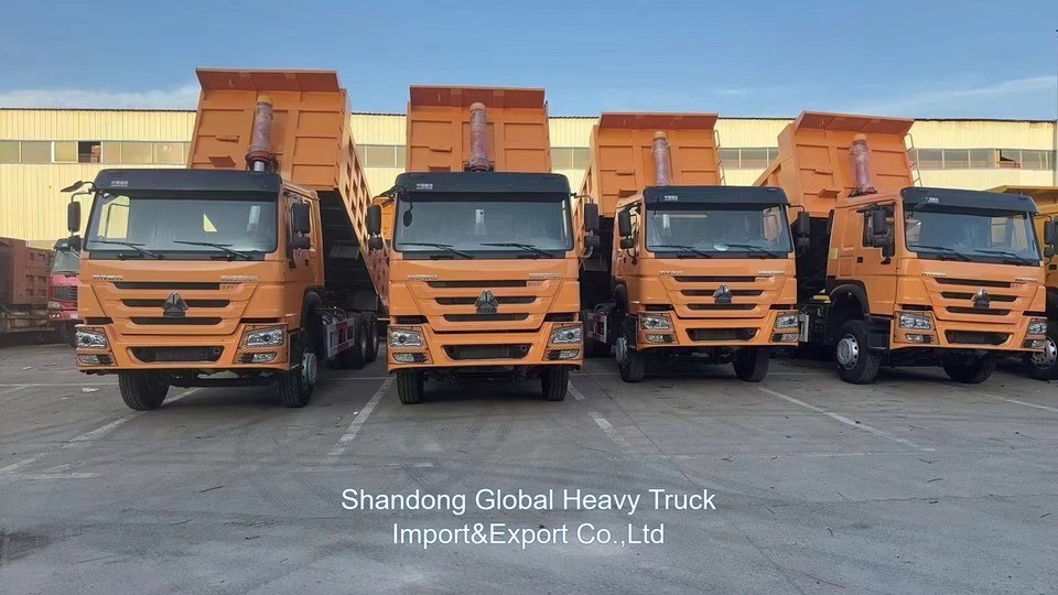 Kualitas Baik 371HP 375HP 6*4 10 Roda Digunakan HOWO Truk Pengeboran Truk Tipper untuk Pasar Afrika