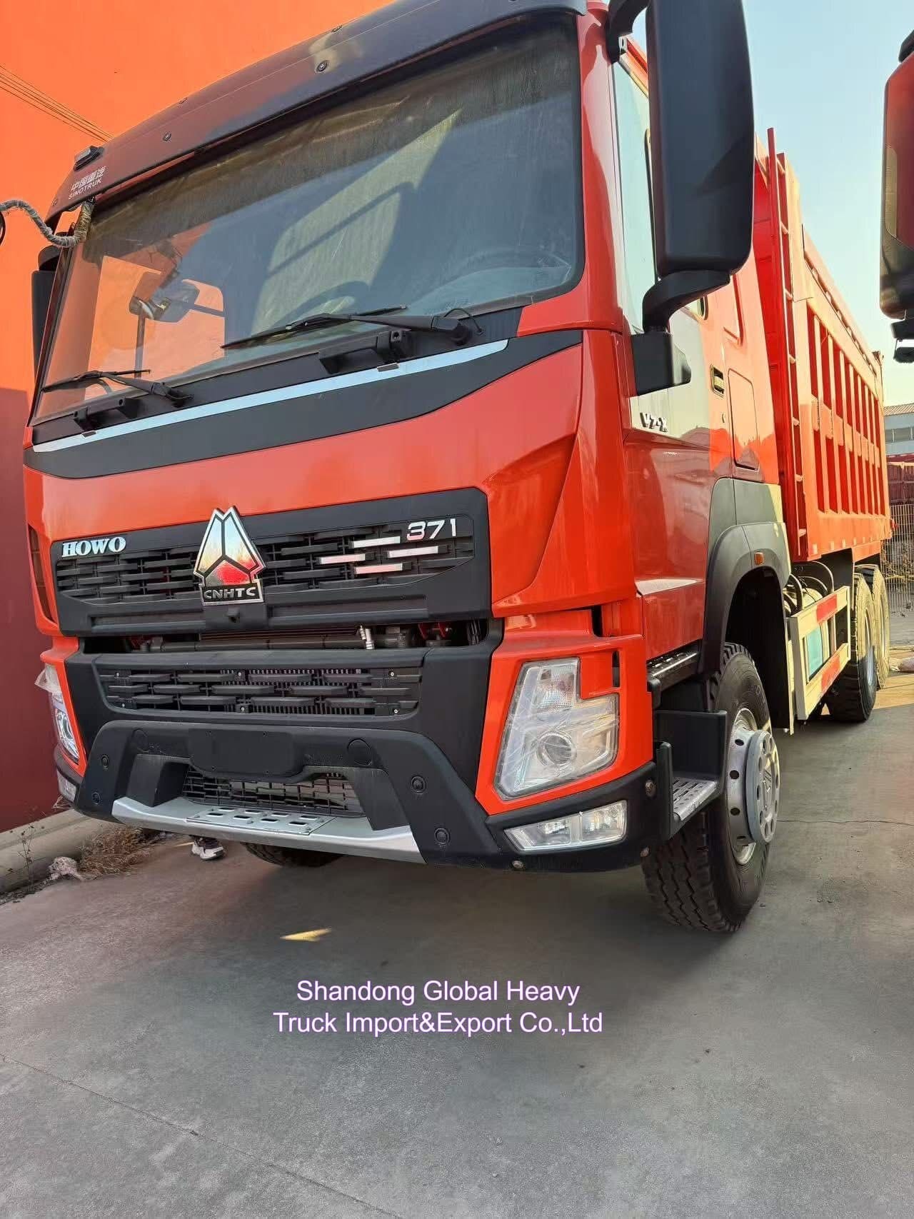 V7 Truk Pengeboran Sinotruk HOWO 6 4 Truk Tipper 30 Ton Truk Tipper untuk Filipina Siap Pengiriman