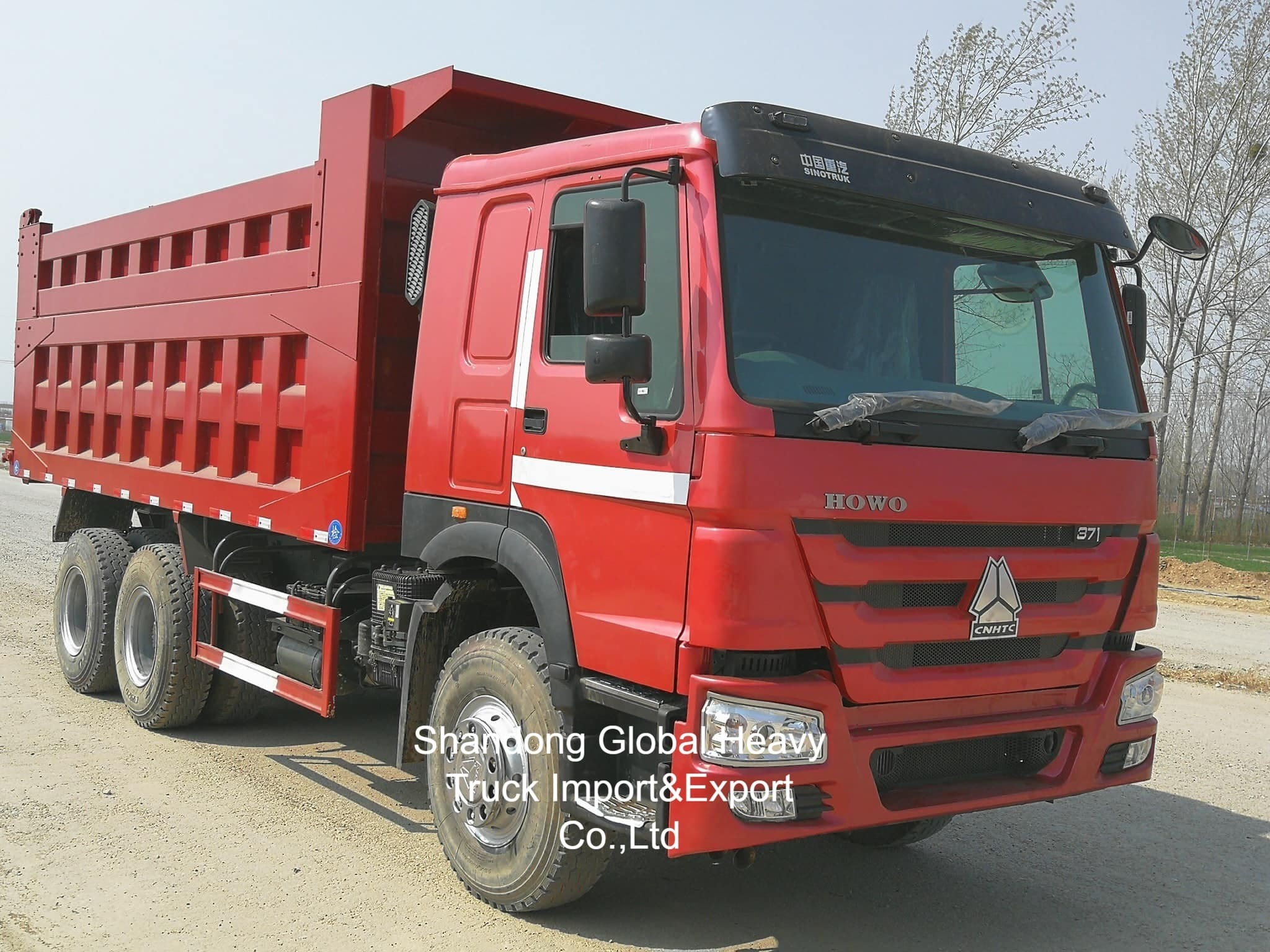 HOWO 10 Roda 371HP/380HP/400HP/430HP Truk Pengeboran Truk Tipper