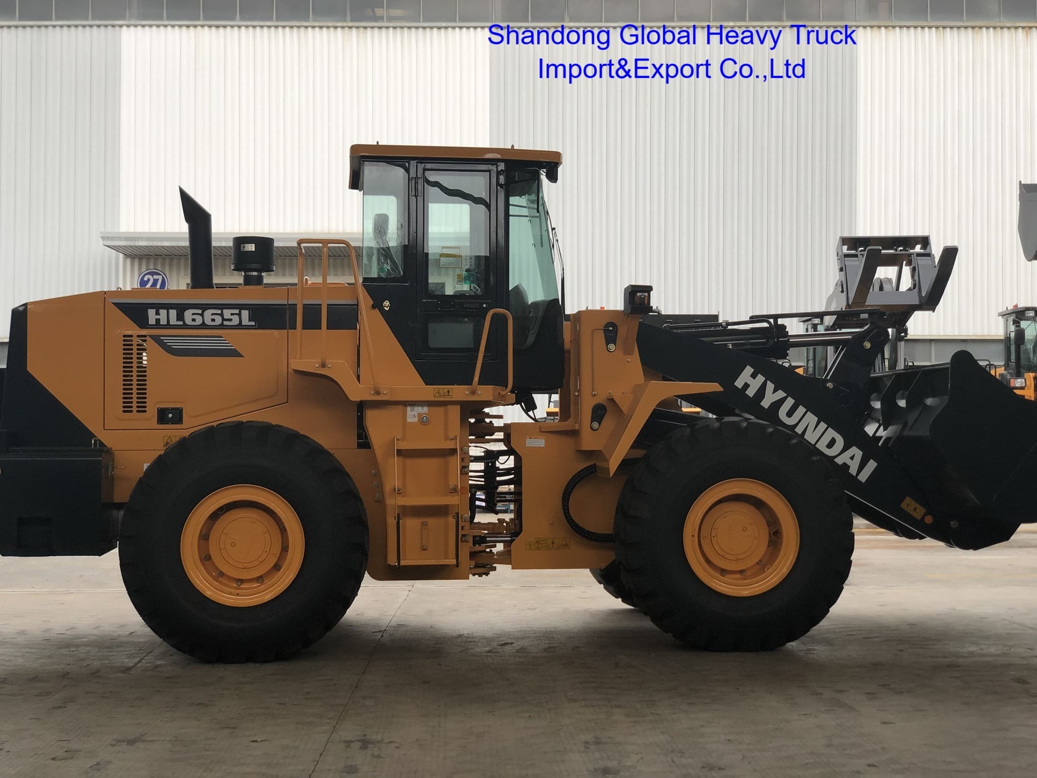 Loader Front End Hl665L Hl660L Wheel Loader 5 Ton dengan Transmisi Mekanik Hidraulik