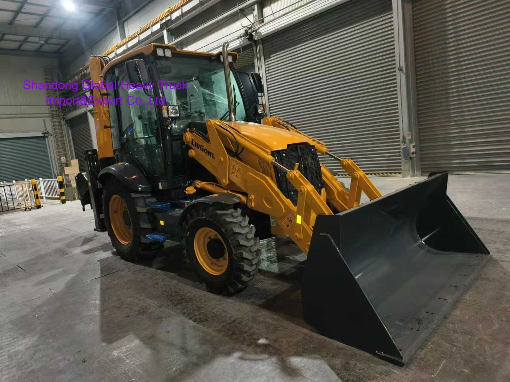 Liugong 777A Mini Wheel Backhoe Loader Muat Bucket 2.5t