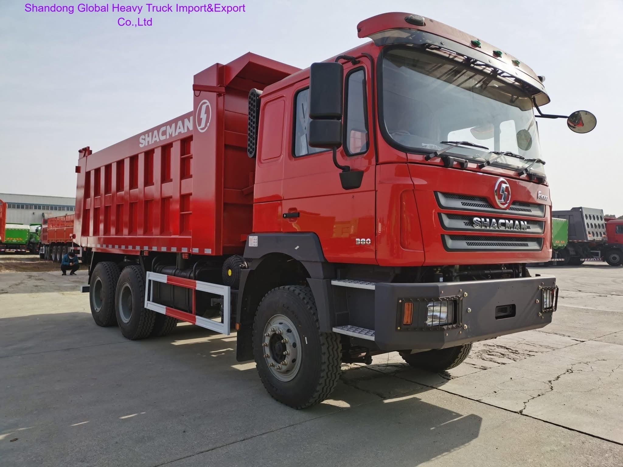 Shacman F3000 6X4 Heavy Duty Dump Truck dengan Euro2 Emisi 400L Tangki Bahan Bakar dan F3000 Kabin dengan Sleeper