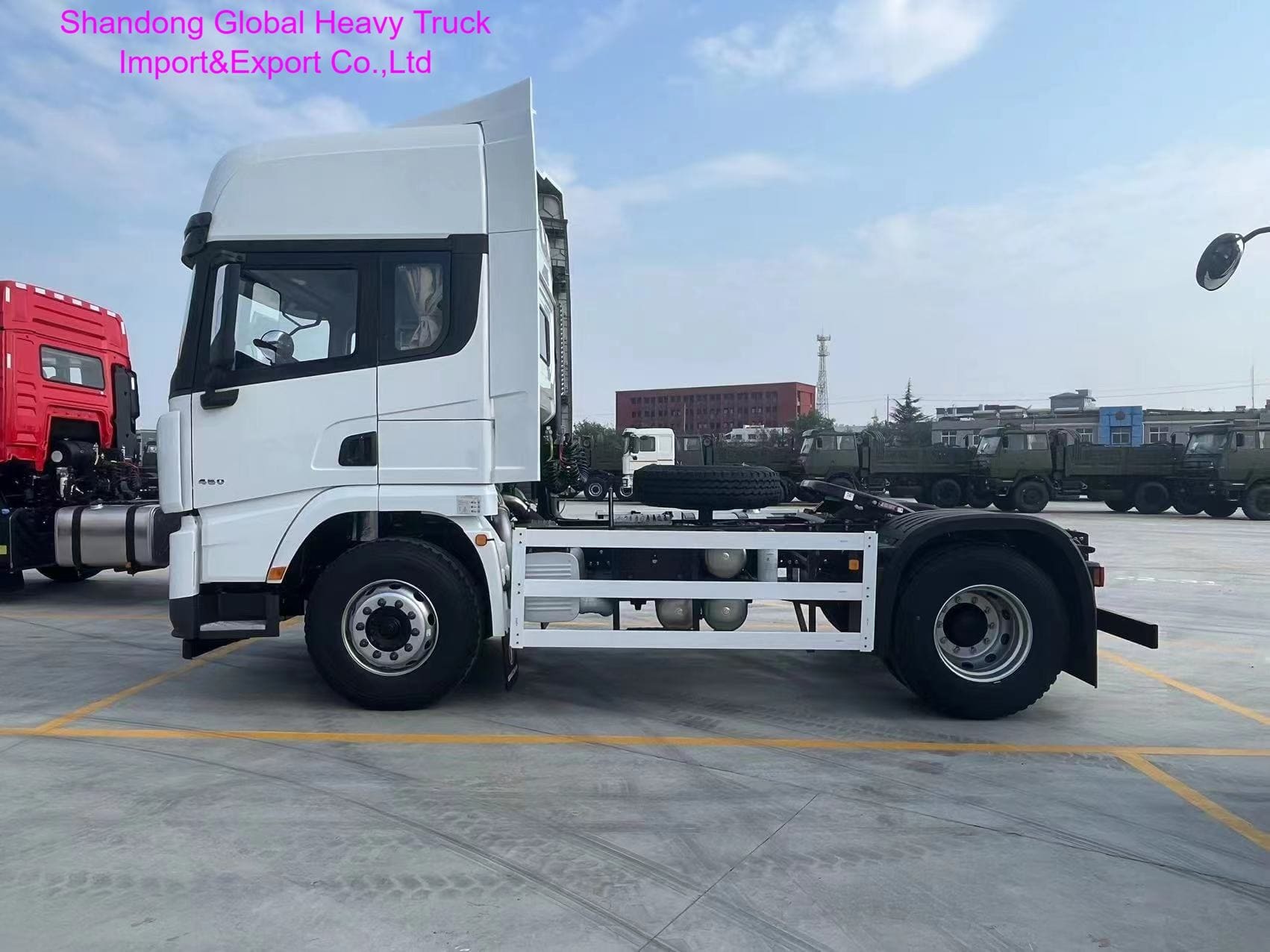 Truk Traktor Shacman F3000 Tugas Berat 380 420HP dengan Transmisi Manual 10/12-Kecepatan dan Kabin Tidur