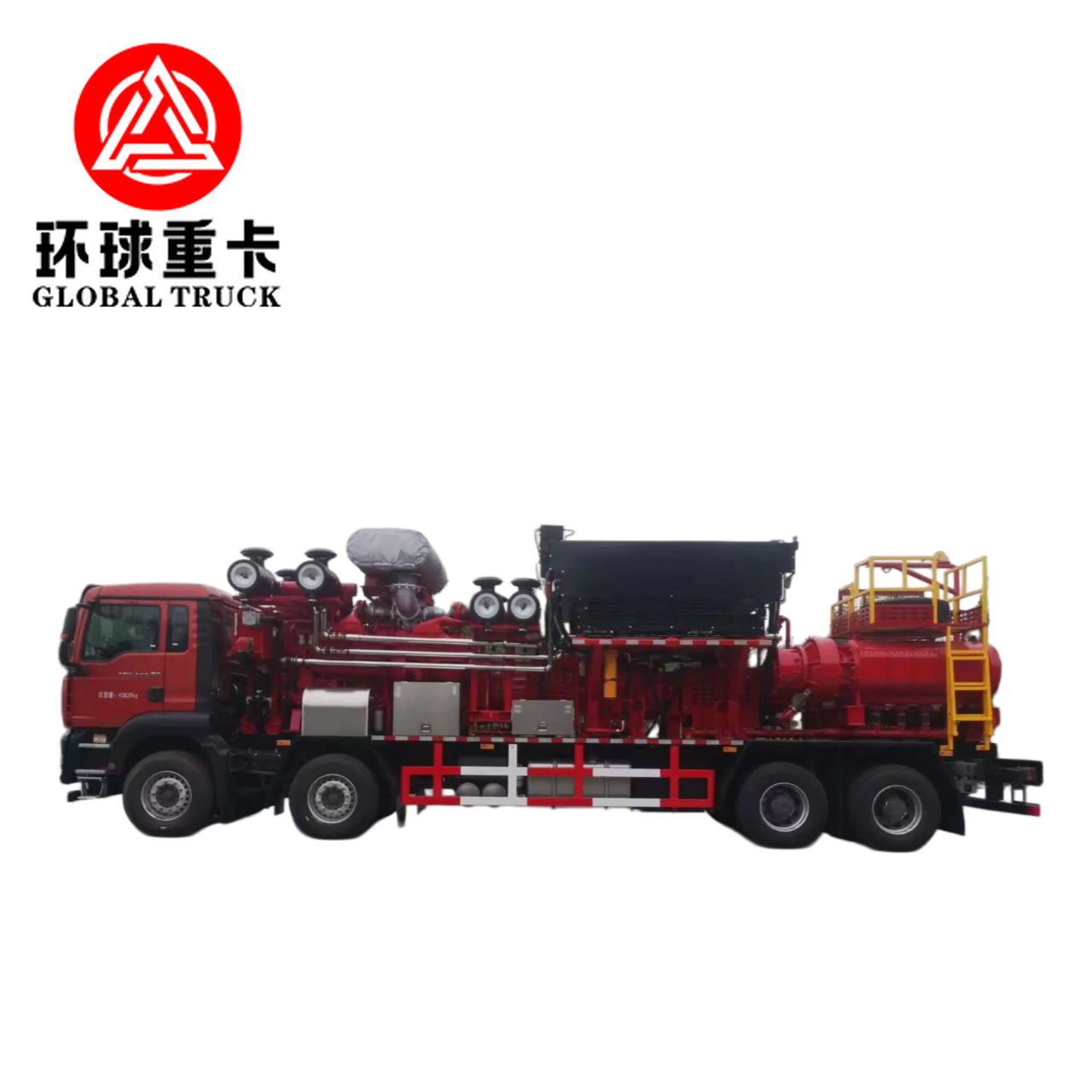 Truk Unit Fracking Ladang Minyak 2800HP dengan Pompa Plunger Tekanan Tinggi dan Konfigurasi Penggerak 8×6 untuk Pengeboran Minyak