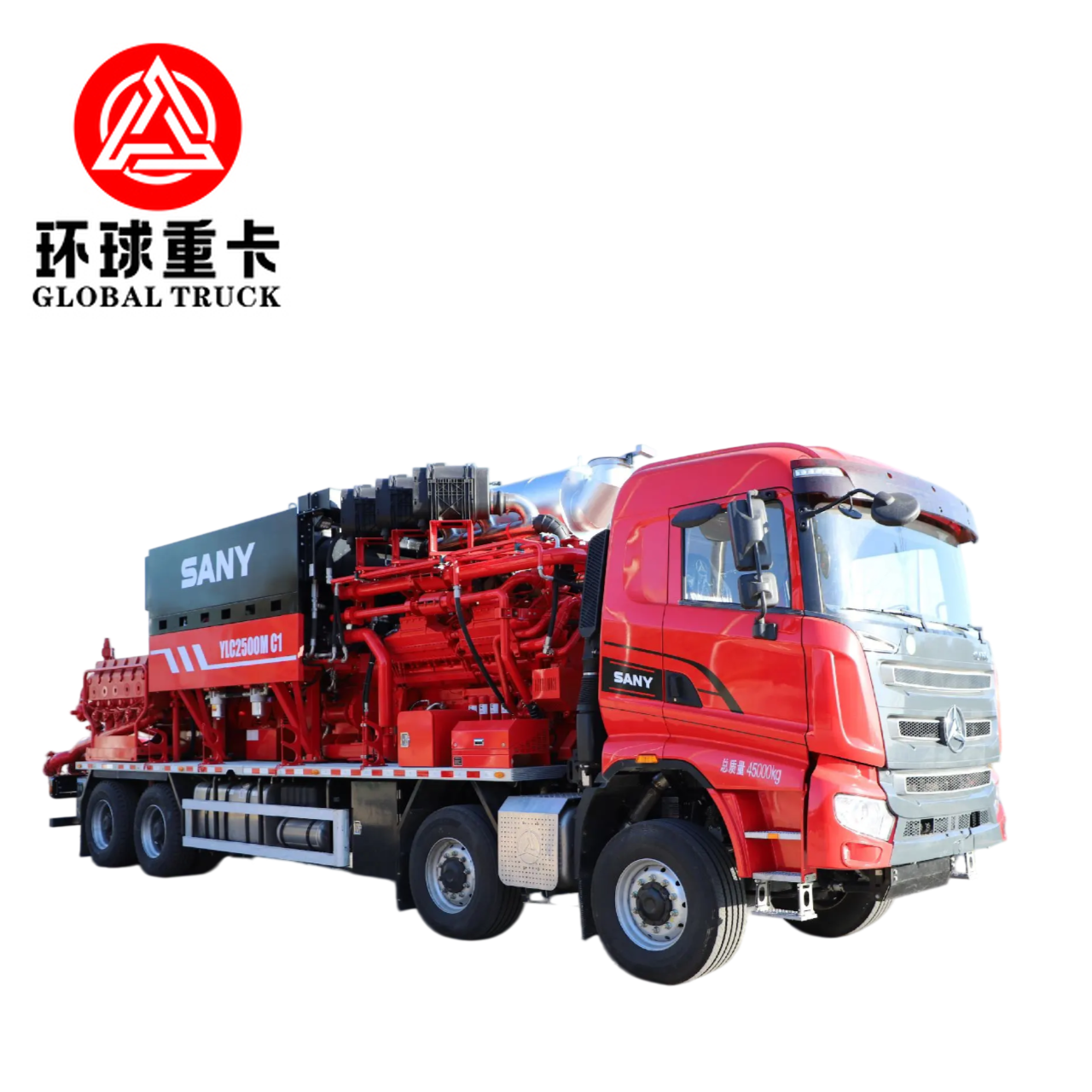 XYLC2500 8×6 Oilfield Fracturing Truck dengan 2500 HP dan 15.000 psi Tekanan untuk Ekstraksi Minyak dan Gas Tidak Konvensional