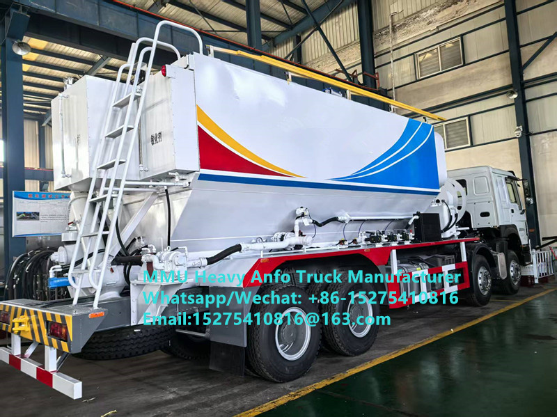 Harga Murah Pencampuran dan Pengisian Bahan Peledak Minyak Amonium Berat Multifungsi Truk 15/20/25Ton Truk ANFO Emulsi Berat Rusia/Kazakhstan/Uzbekistan/Indonesia/Layanan Peledakan Pertambangan Guinea
