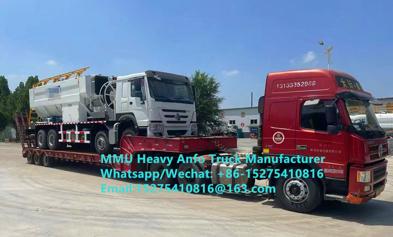 Campuran dan pengisian sisa peledak rendah bahan peledak minyak amonium berat multifungsi Truk 15/20/25 Ton Emulsi Berat Truk ANFO Zambia/Zimbabwe/Tanzania/Ghana/Guinea/Peru Layanan Pemberontakan Pertambangan