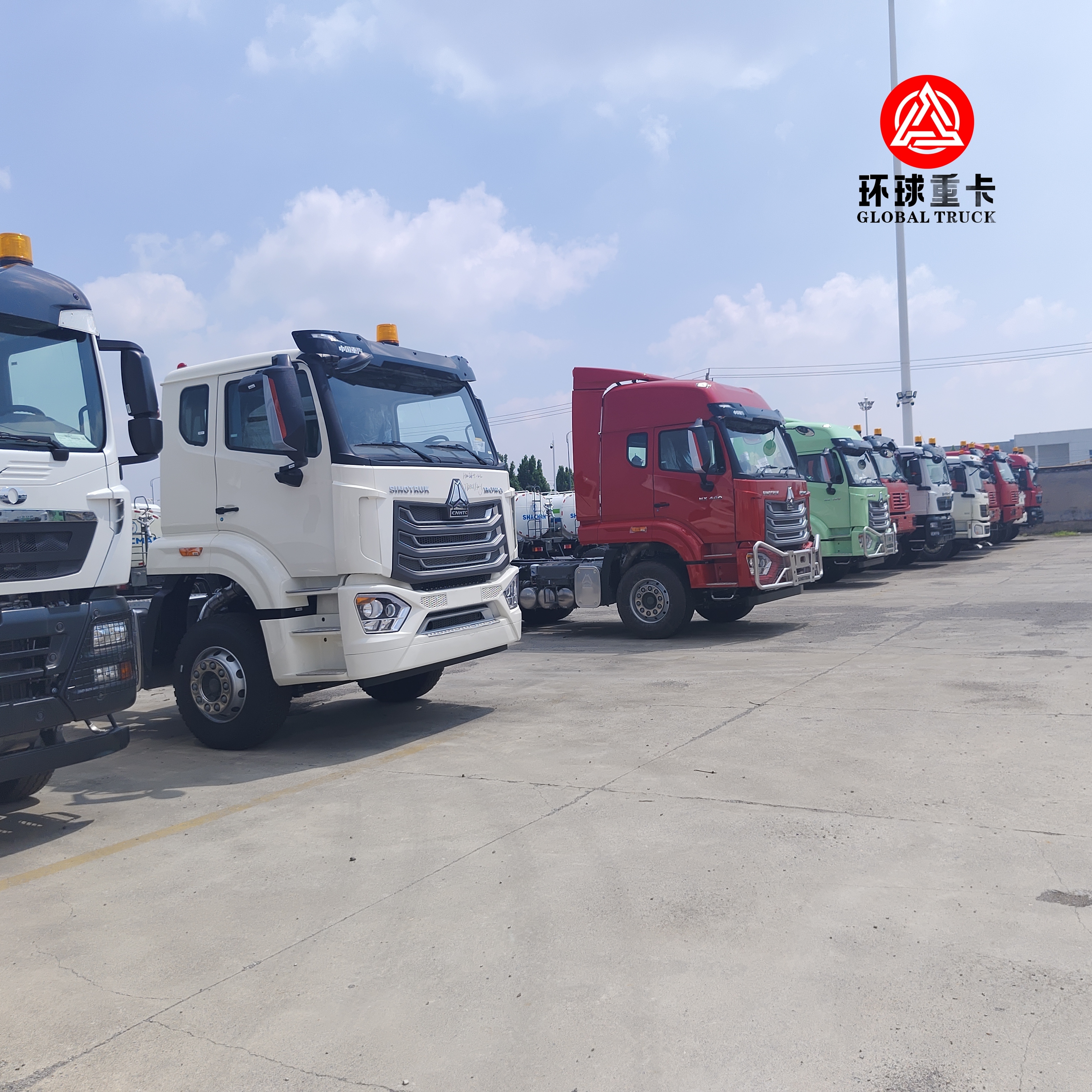 Truk Traktor Tugas Berat Sinotruk HOWO NX 400HP 6x4 Prime Mover untuk Transportasi Semi Trailer