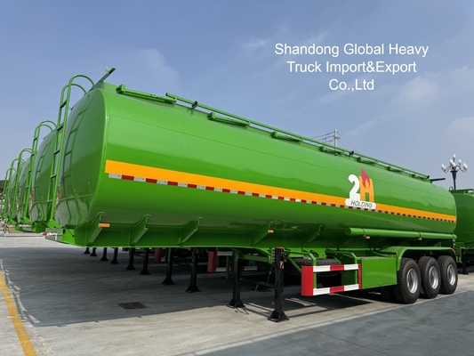 Truk Semi Tangki Diesel Bertenaga Berat 3 Gandar 45000L