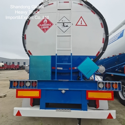 3-Axle 45000L Diesel Gasoline Tanker Semi Trailer dengan ABS Brakes