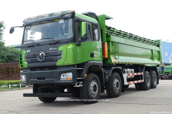 Shacman X3000 8×4 CNG Dump Truck in operation
